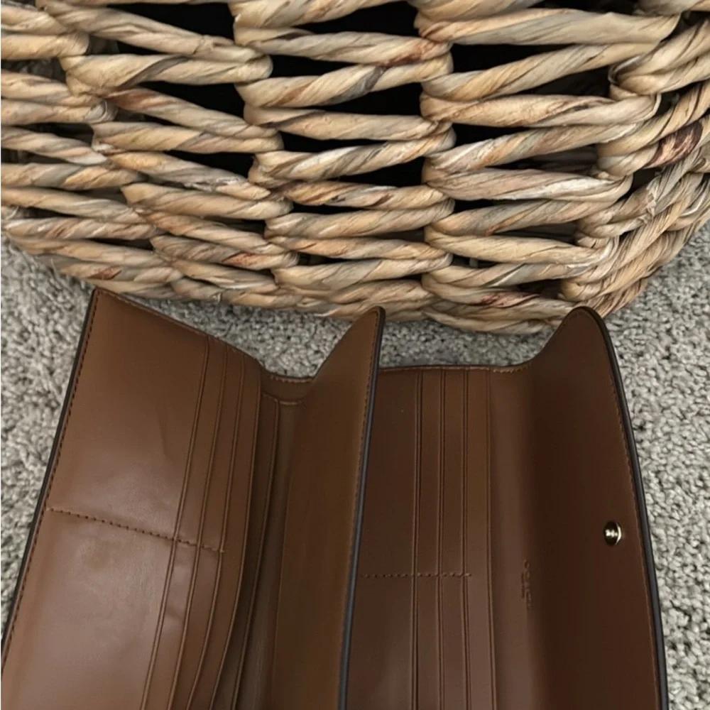 Coach Tan and Brown Women's Wallet
